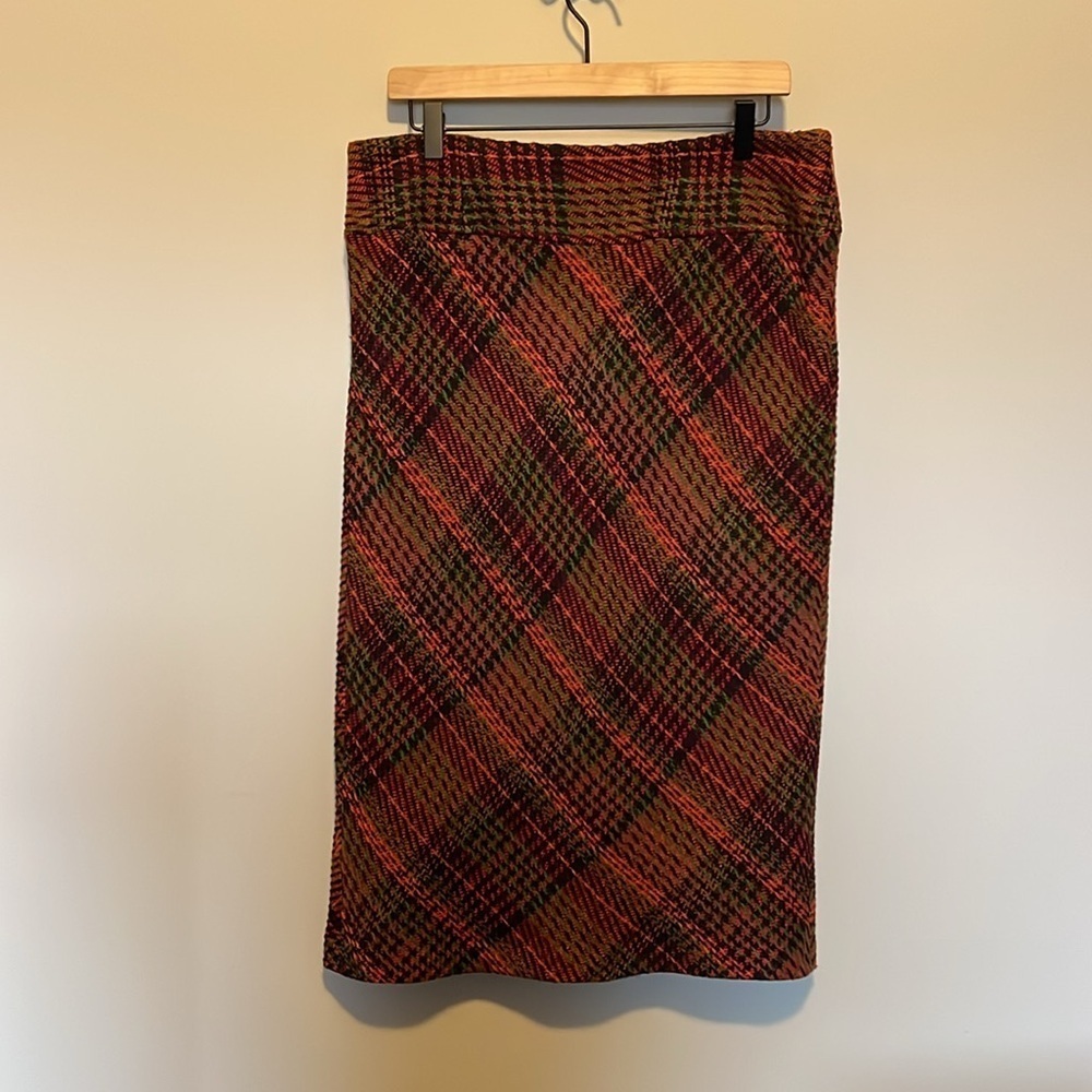 Sandra and Andrew tweed pencil skirt